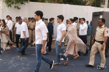 Celebs Condolence To Sridevi At Mumbai